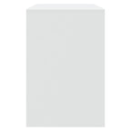 Juego de comedor 3 piezas madera contrachapada blanco