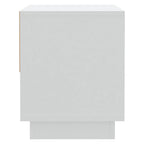 Mesita de noche madera contrachapada blanco 45x34x44 cm