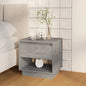 Mesa de cabeceira contraplacado branco 45x34x44 cm