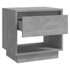 Mesitas de noche 2 uds contrachapada gris hormigón 45x34x44 cm