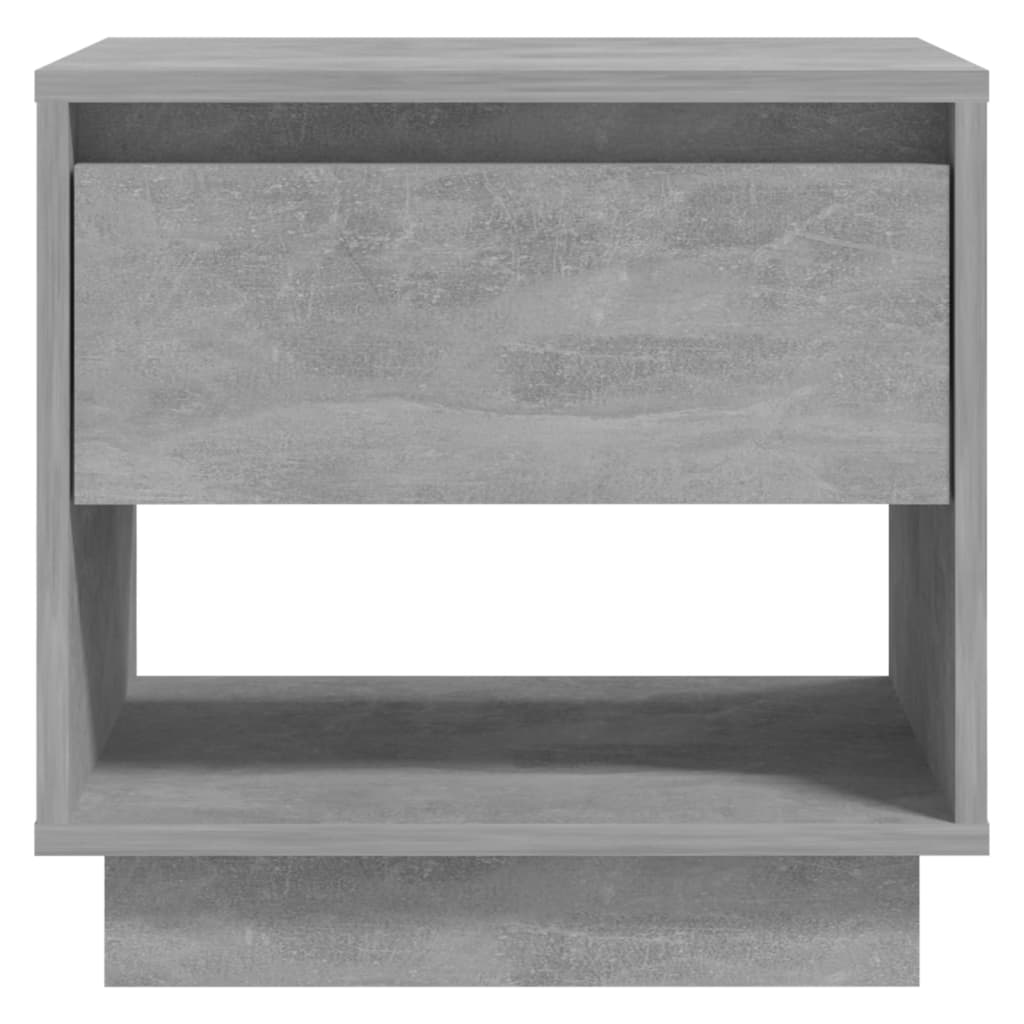 Mesitas de noche 2 uds contrachapada gris hormigón 45x34x44 cm