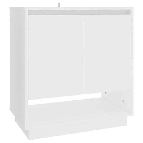 Aparador de contraplacado branco 70x41x75 cm