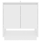 Aparador de madera contrachapada blanco 70x41x75 cm
