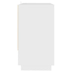 Aparador de madera contrachapada blanco 70x41x75 cm
