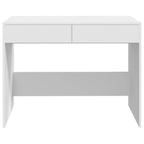 Escritorio de madera contrachapada blanco 101x50x76,5 cm