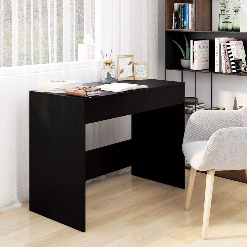 White plywood desk 101x50x76.5 cm