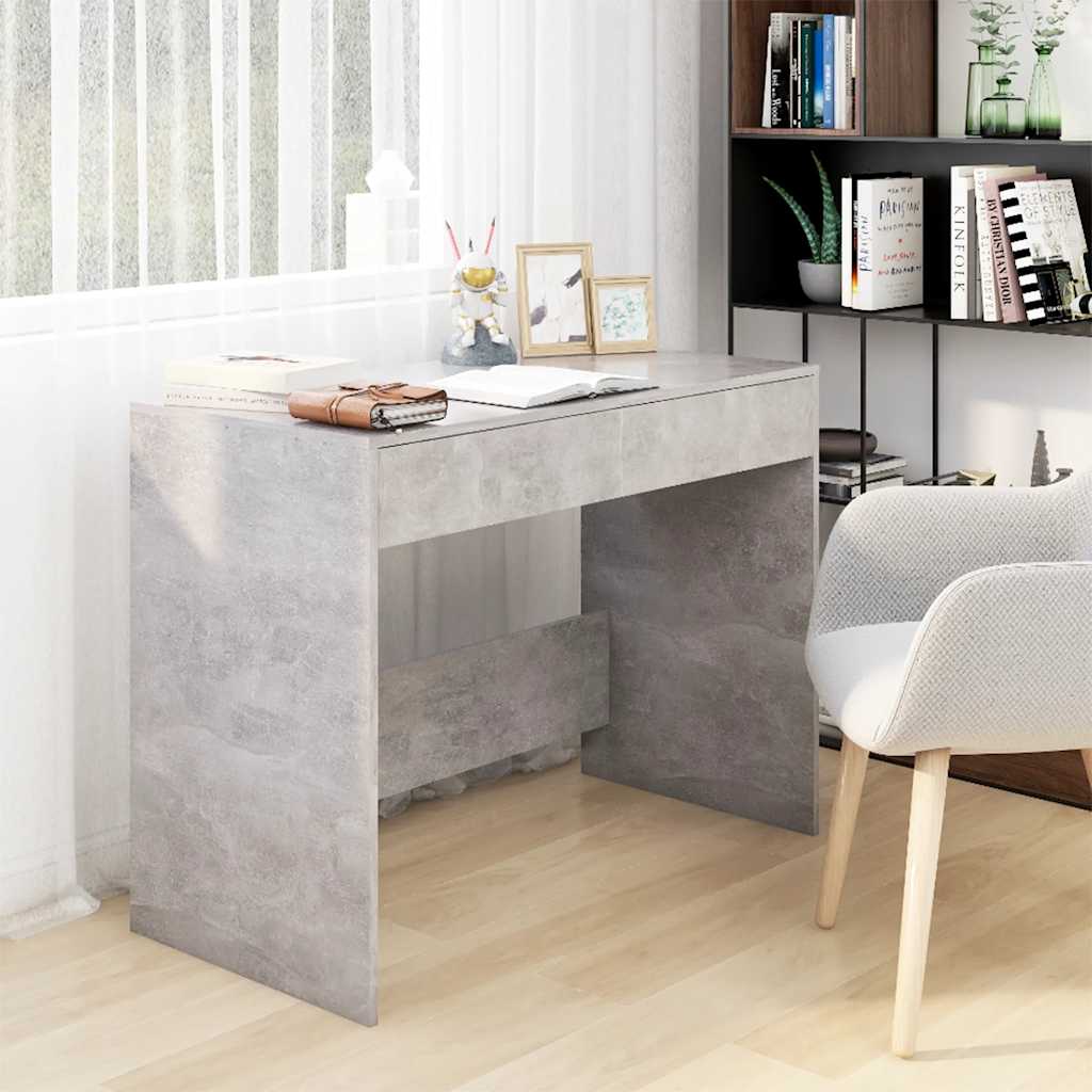 White plywood desk 101x50x76.5 cm