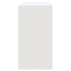 Mesa consola de madera contrachapada blanco 89x41x76,5 cm