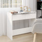 Mesa consola de contraplacado branco 89x41x76,5 cm