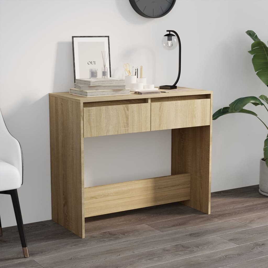 White Plywood Console Table 89x41x76.5 cm