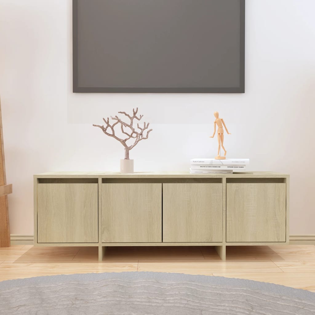 Mueble de TV de madera de ingeniería marrón roble 70x41x44 cm