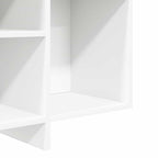 Aparador de madera contrachapada blanco 120x30x75 cm
