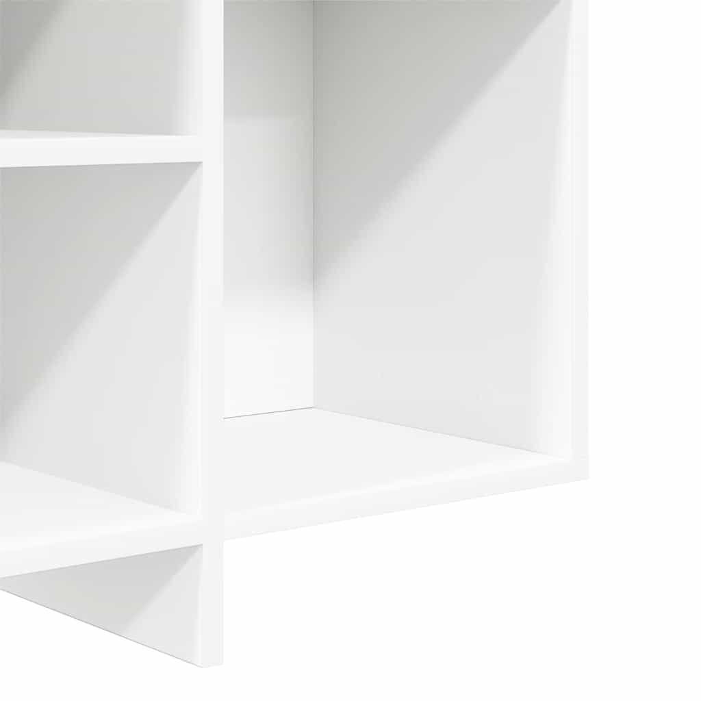Aparador de madera contrachapada blanco 120x30x75 cm