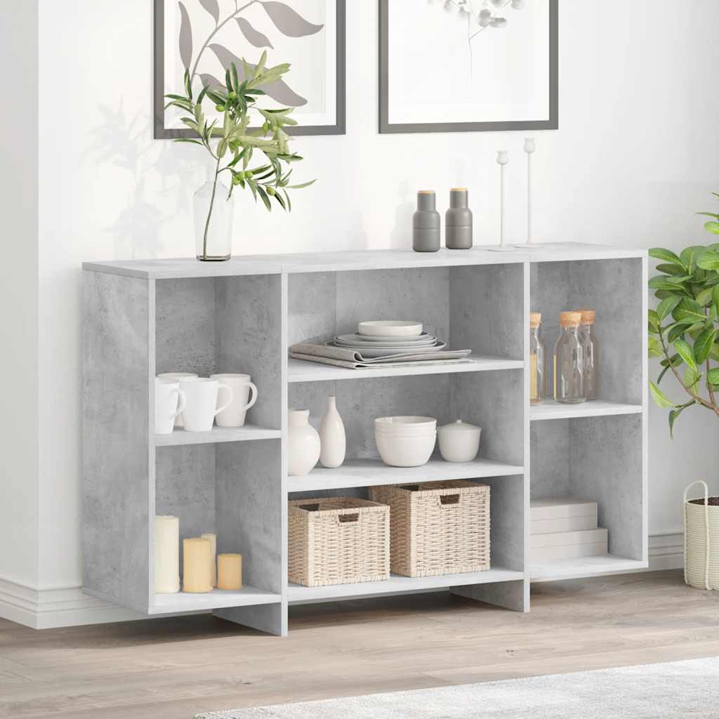 Aparador de madera contrachapada blanco 120x30x75 cm