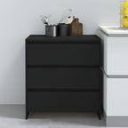 Aparador de madera contrachapada blanco 70x41x75 cm