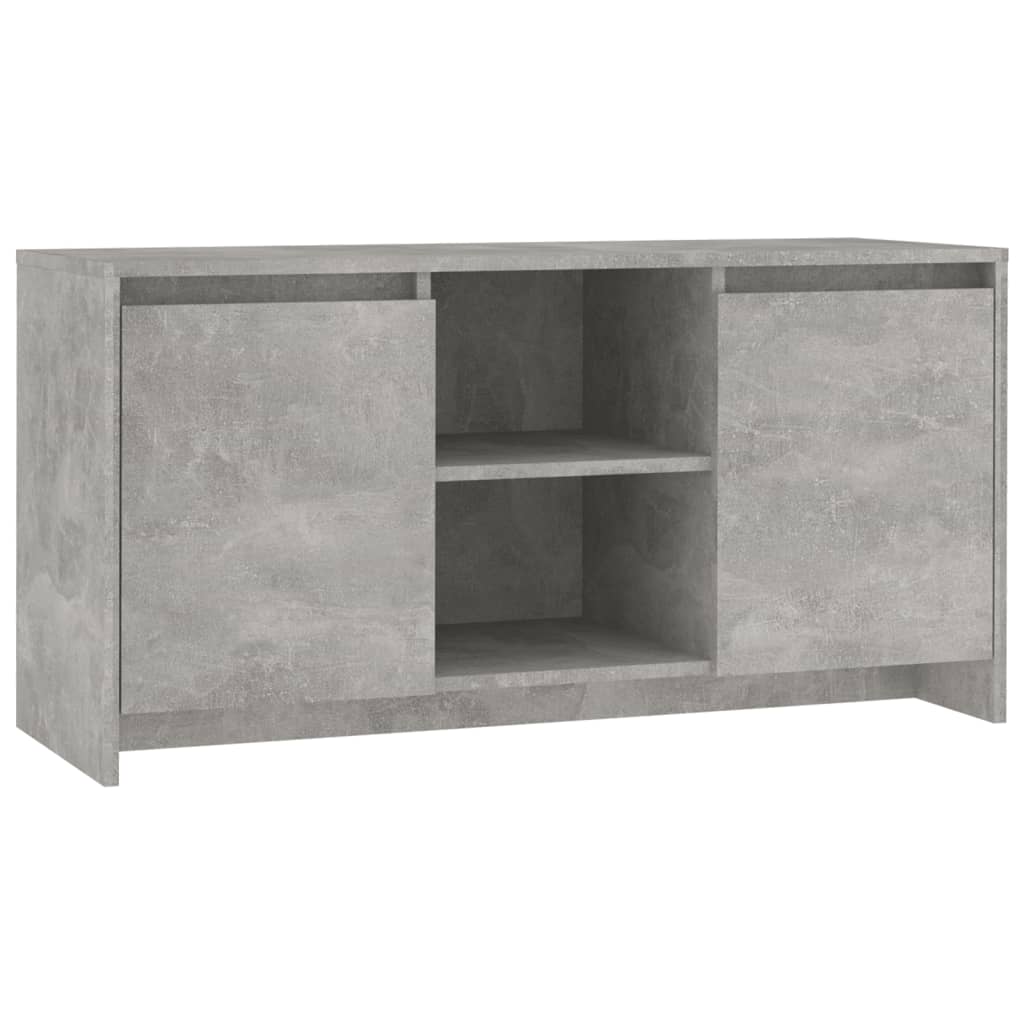 Mueble de TV madera contrachapada gris hormigón 102x37,5x52,5cm