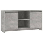 Mueble de TV madera contrachapada gris hormigón 102x37,5x52,5cm