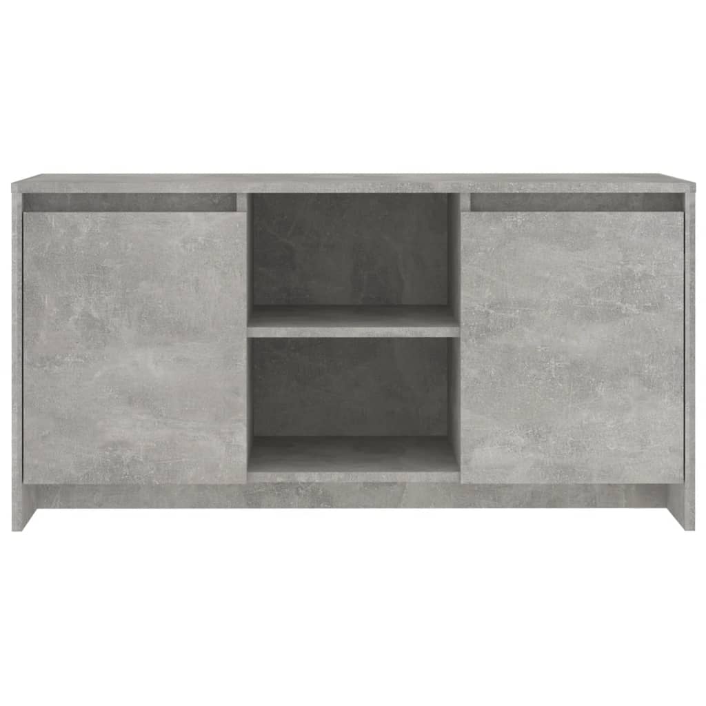 Mueble de TV madera contrachapada gris hormigón 102x37,5x52,5cm