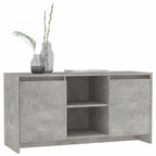 Mueble de TV madera contrachapada gris hormigón 102x37,5x52,5cm