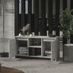 Mueble de TV madera contrachapada gris hormigón 102x37,5x52,5cm