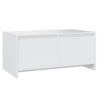 Mesa de centro madera contrachapada blanco 90x50x41,5 cm