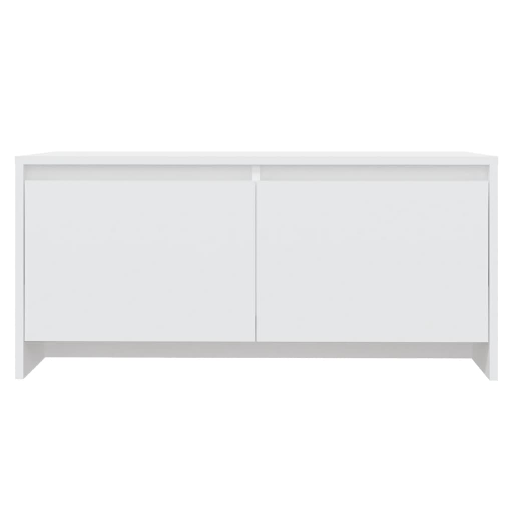 Mesa de centro madera contrachapada blanco 90x50x41,5 cm