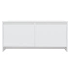 Mesa de centro madera contrachapada blanco 90x50x41,5 cm