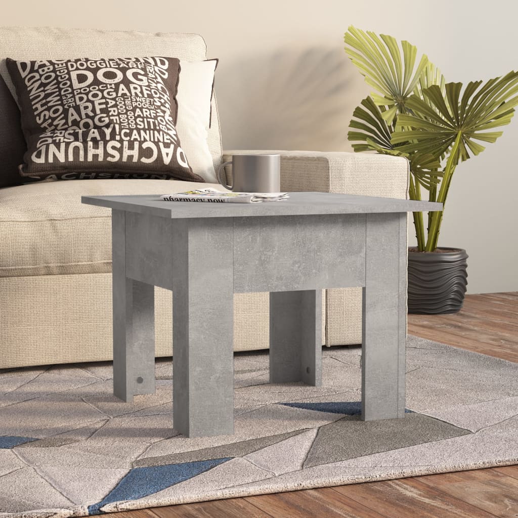Mesa de centro blanco madera contrachapada 40x40x42 cm