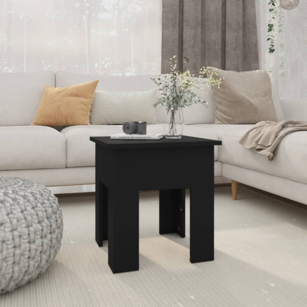 Mesa de centro de madera de ingeniería blanca 102x55x43 cm