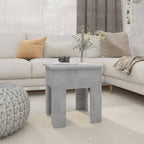 Mesa de centro de madera de ingeniería blanca 102x55x43 cm