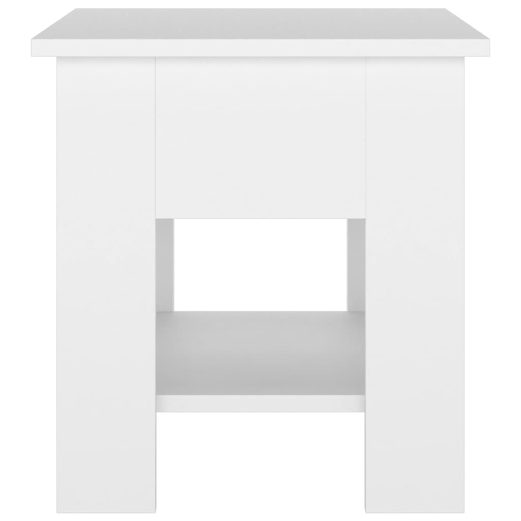 Mesa de centro blanco madera contrachapada 40x40x42 cm