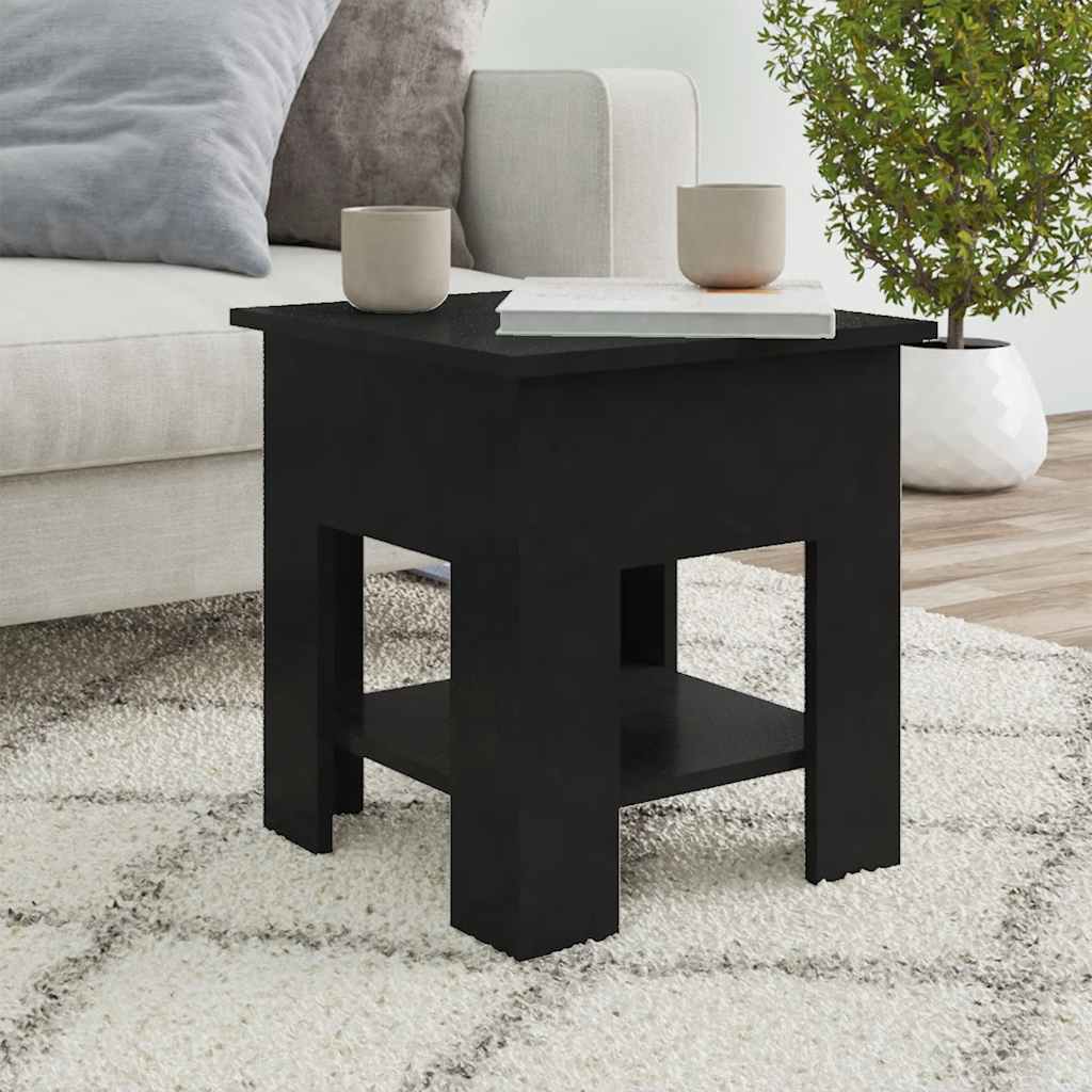 Mesa de centro blanco madera contrachapada 40x40x42 cm