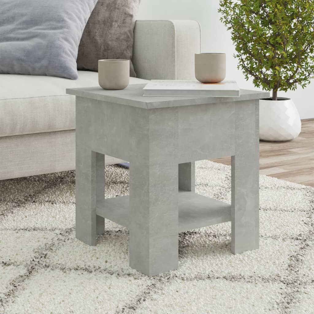 Mesa de centro blanco madera contrachapada 40x40x42 cm