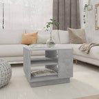 Mesa de centro de madera de ingeniería blanca 102x55x43 cm