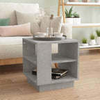 Mesa de centro de madera de ingeniería blanca 102x55x43 cm