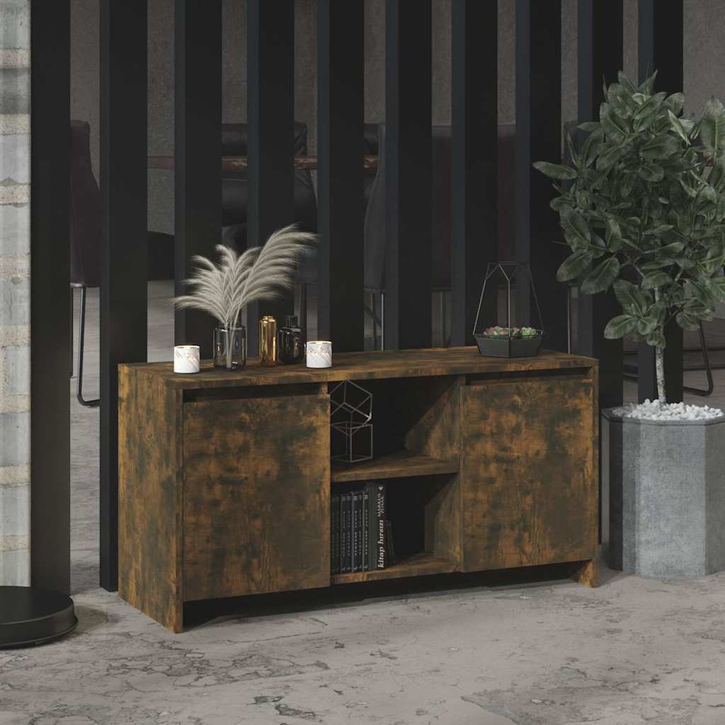 TV cabinet concrete grey plywood 102x37.5x52.5cm
