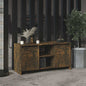 Mueble de TV madera contrachapada gris hormigón 102x37,5x52,5cm