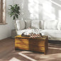 Mesa de centro madera contrachapada blanco 90x50x41,5 cm