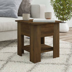Mesa de centro blanco madera contrachapada 40x40x42 cm