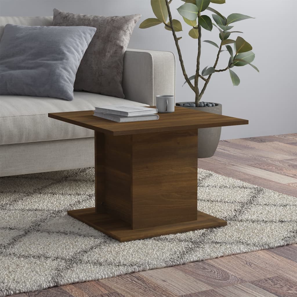 Mesa de centro madera contrachapada negro 102x55,5x40 cm