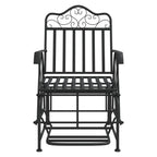 Banco balancín de acero negro 61 cm