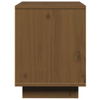 Mesitas de noche 2 uds madera de pino marrón miel 40x30x40 cm