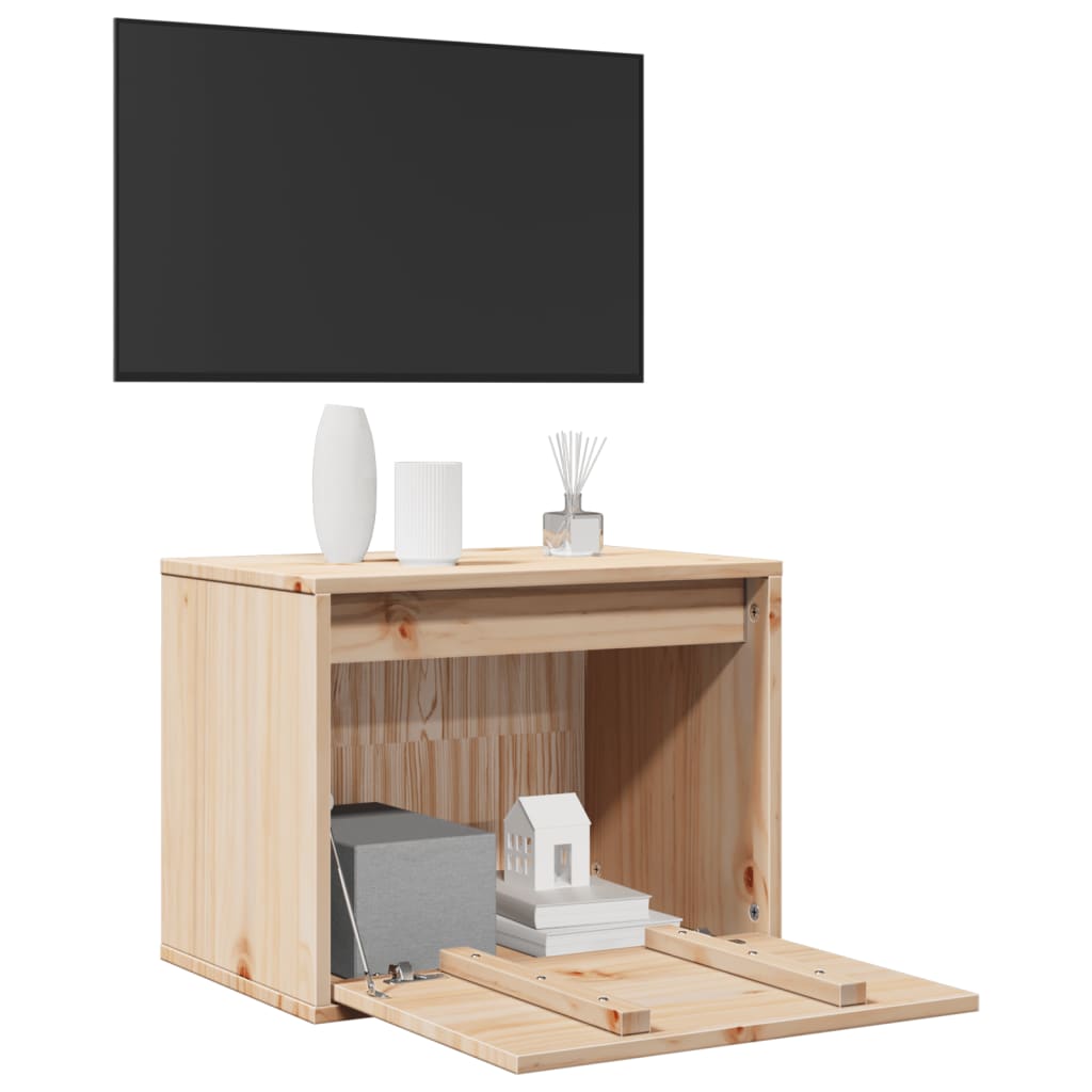 Armario de pared de madera maciza de pino 45x30x35 cm