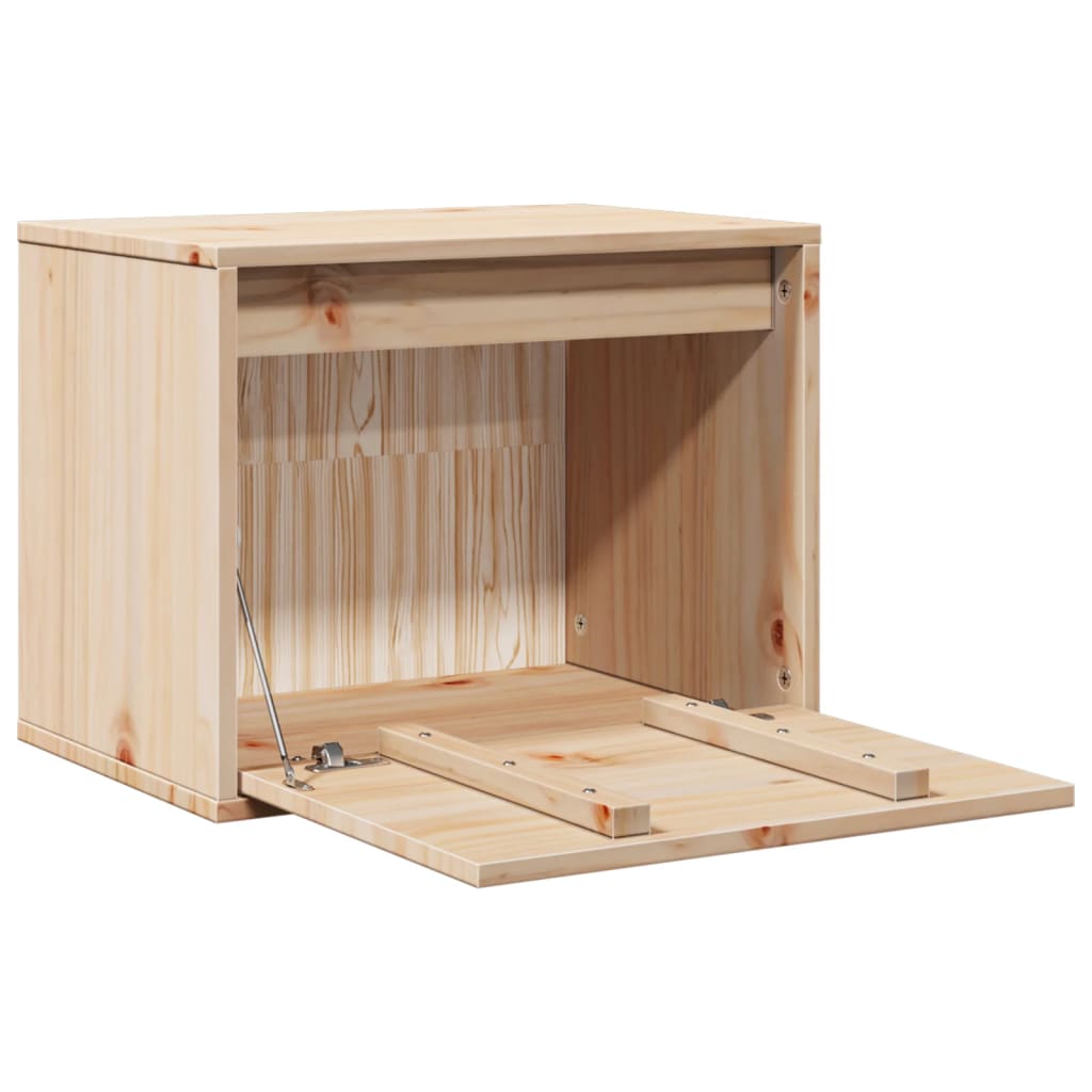 Armario de pared de madera maciza de pino 45x30x35 cm