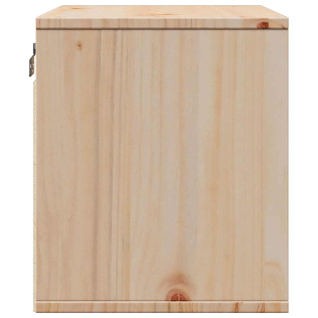 Armario de pared de madera maciza de pino 45x30x35 cm