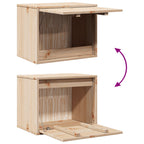 Armario de pared de madera maciza de pino 45x30x35 cm