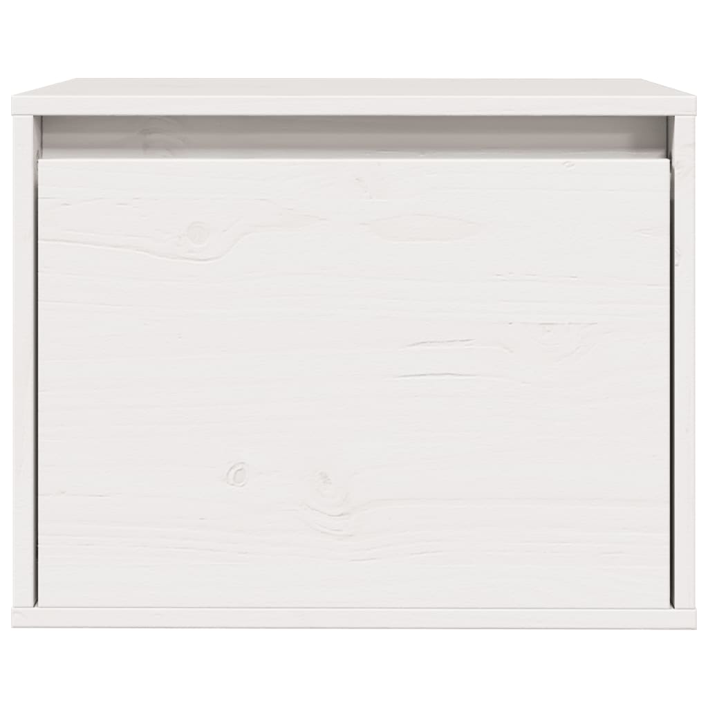 Armario de pared madera maciza de pino blanco 45x30x35 cm