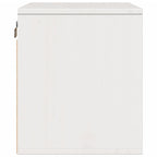 Armario de pared madera maciza de pino blanco 45x30x35 cm