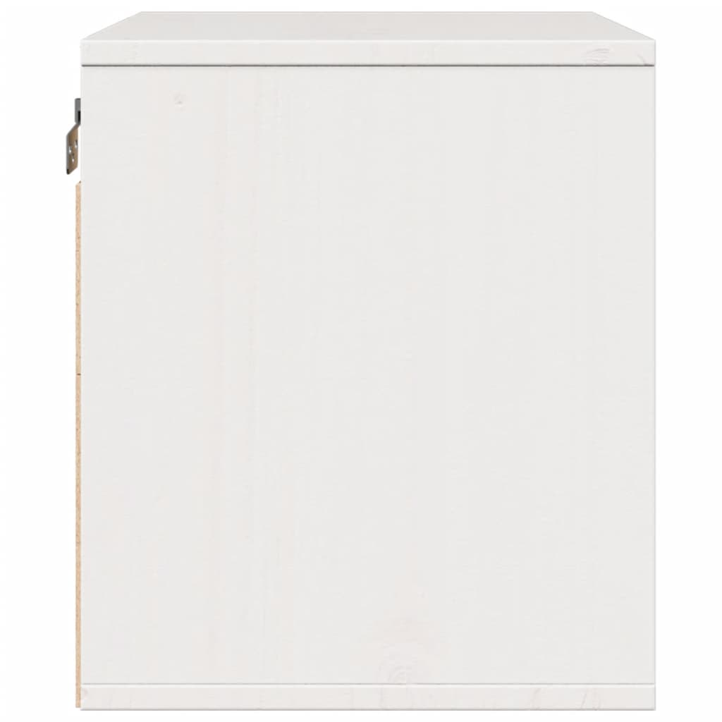 Armario de pared madera maciza de pino blanco 45x30x35 cm
