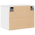 Armario de pared madera maciza de pino blanco 45x30x35 cm